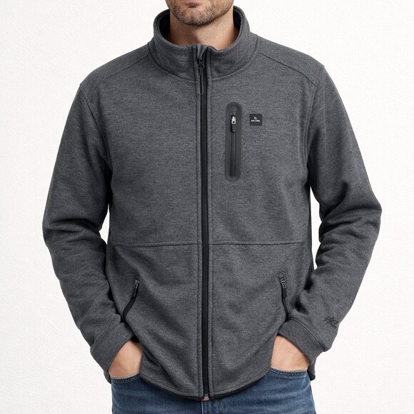 Rip Curl Other - Rip Curl Anti Series Jacket Men's Small Gray Wind & Rain Repellent Full Zip Coat